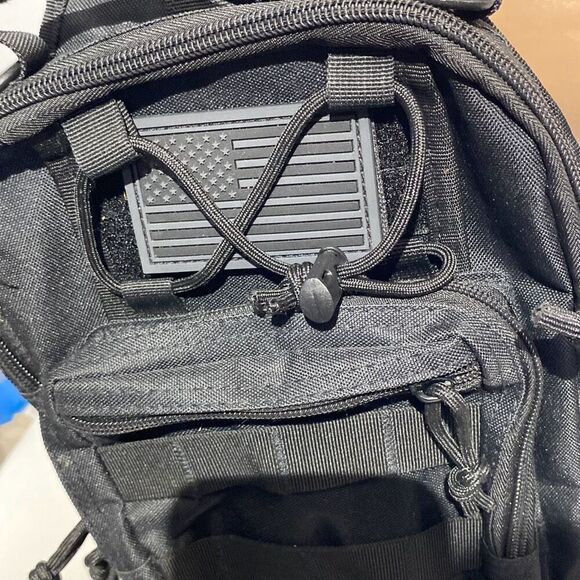 Men's Black Detachable Strap Tactical Military Rover Slingback Shoulder Bag - Picture 5 of 11